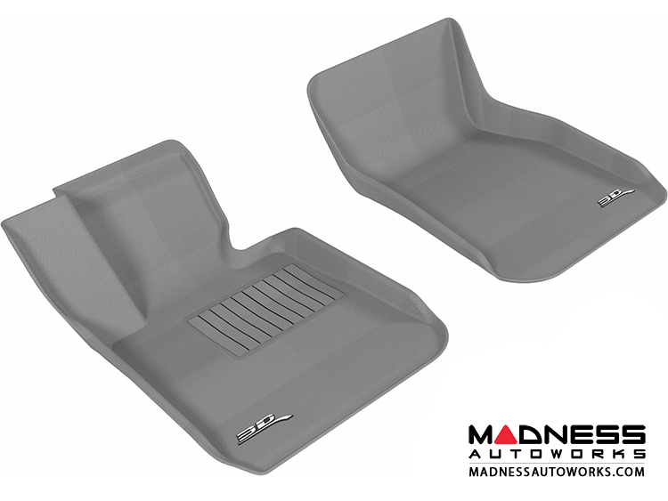 BMW 3 Series (F30) Floor Mats (Set of 2) Front Gray by 3D MAXpider